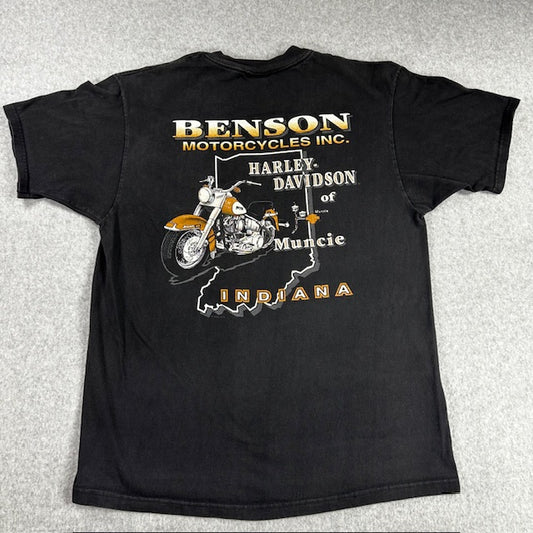 2000 Vintage Harley-Davidson “Twin Cam Engine Flames” Tee – Size L