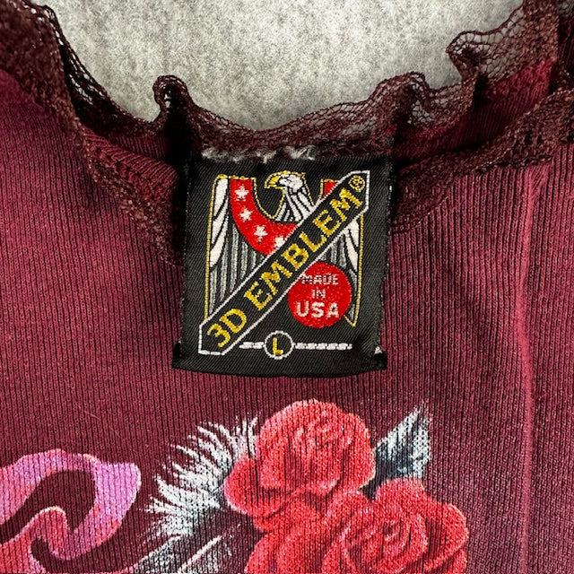 90's Vintage 3d Emblem "Live to Ride" tank - READ DESC.