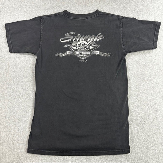 2003 Sturgis "Lightning Bull Skull" tee - Size M