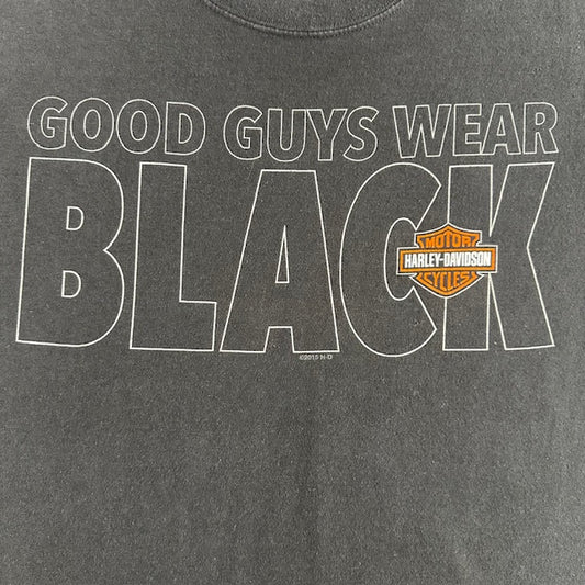 2014 Harley Davidson "Good Guys Wear Black" tee - Size L