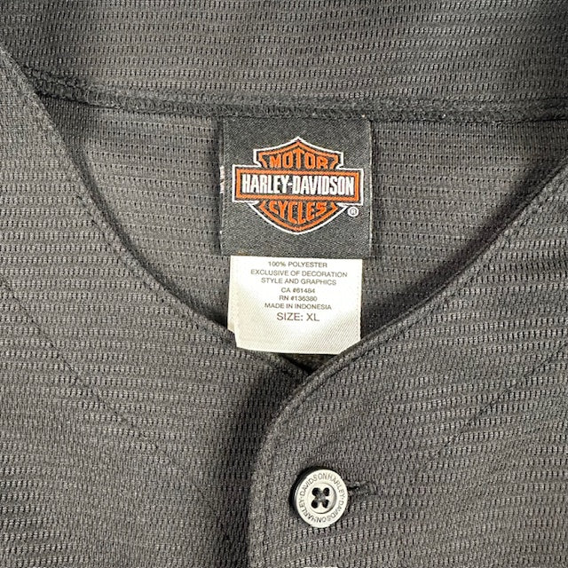 2000's Harley Davidson "Baseball Style" jersey - Size XL