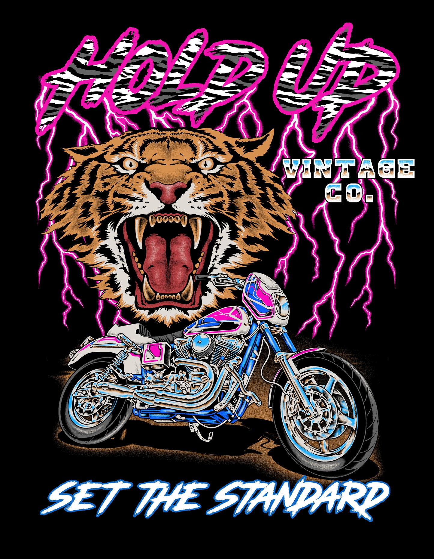 HOLD UP X MANIC CYCLE "SET THE STANDARD" T-Shirt