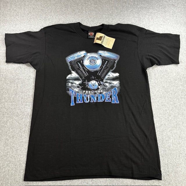 1995 Vintage Harley-Davidson “Feel the Thunder” Tee – Size XL