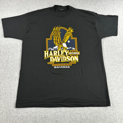 Vintage 90s Harley-Davidson “Bahamas Eagle” Tee – Size XL