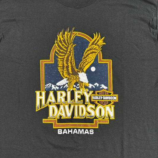 Vintage 90s Harley-Davidson “Bahamas Eagle” Tee – Size XL