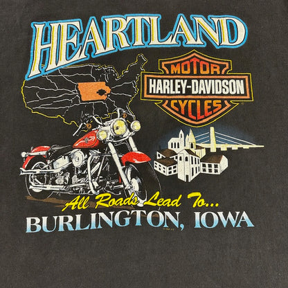 2000 Vintage Harley-Davidson “Flame Pocket" Tee – Size XL