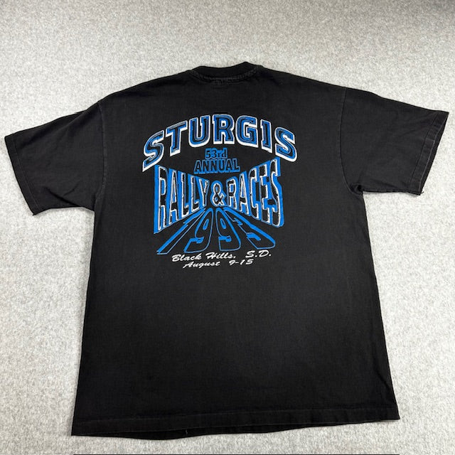 1993 Vintage Sturgis Black Hills Rally and Races Tee – Size L