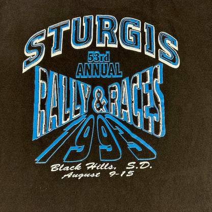 1993 Vintage Sturgis Black Hills Rally and Races Tee – Size L