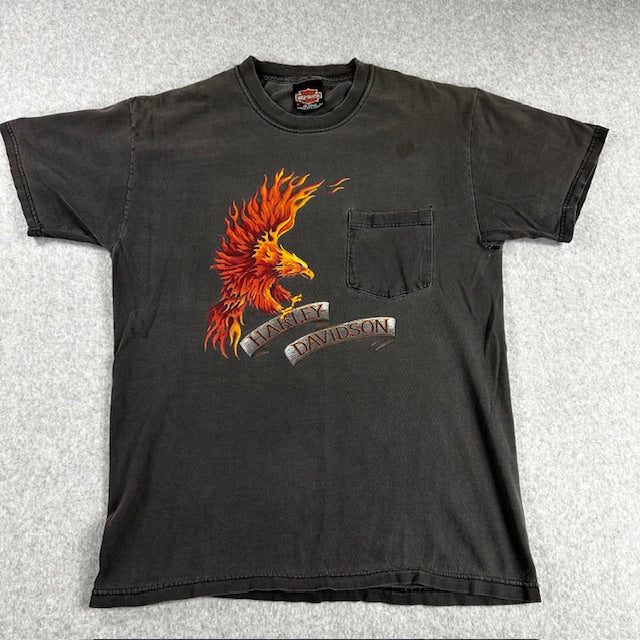 Vintage 90's Harley-Davidson “Flaming Eagle” Tee – Size M