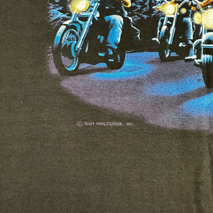 1991 Vintage Harley-Davidson “Legends Live Where Legends Roam” Tee – Size M