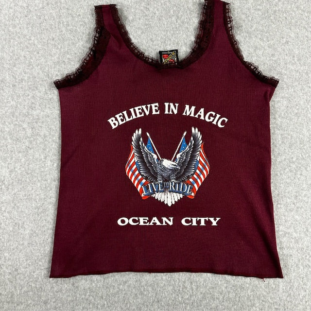 90's Vintage 3d Emblem "Live to Ride" tank - READ DESC.