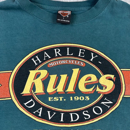 2001 Harley-Davidson “Harley Davidson Rules” Tee – Size L