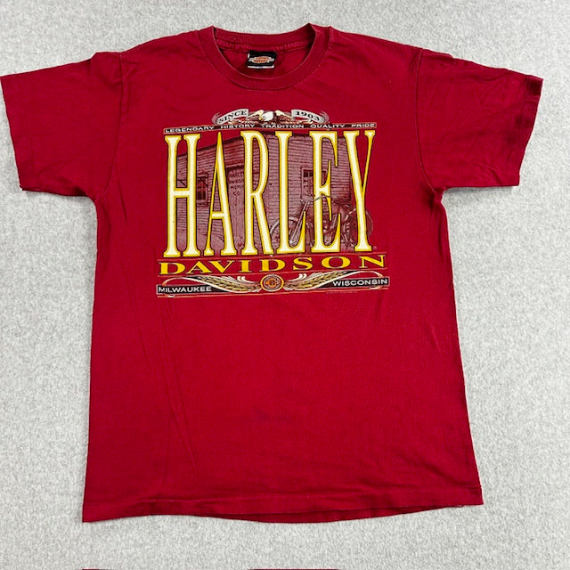 1992 Vintage Harley-Davidson “Barn Wood Milwaukee” Tee – Size L