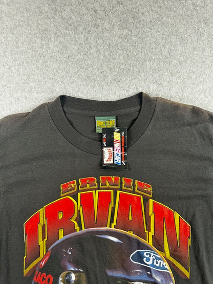 90s Vintage NASCAR Ernie Irvan Helmet tee - Size L
