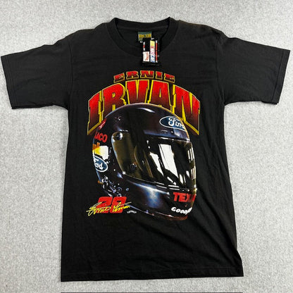 90s Vintage NASCAR Ernie Irvan Helmet tee - Size L