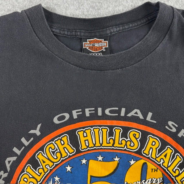 1990 Vintage Harley-Davidson/Sturgis “50th Sturgis Black Hills Rally” Tee – Size XL