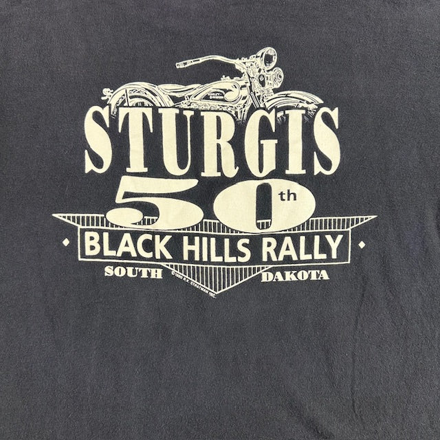 1990 Vintage Harley-Davidson/Sturgis “50th Sturgis Black Hills Rally” Tee – Size XL