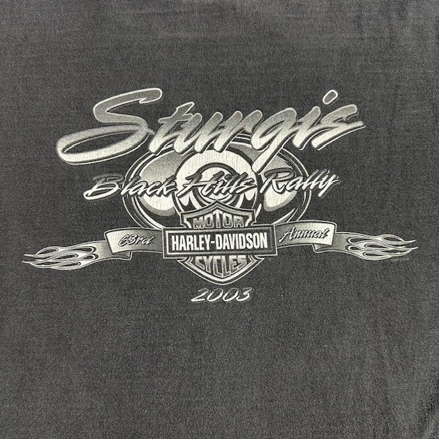 2003 Sturgis "Lightning Bull Skull" tee - Size M