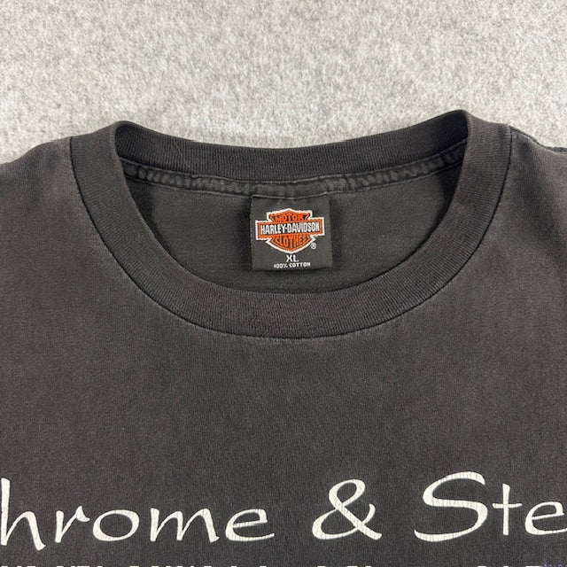 1994 Vintage Harley Davidson "Chrome & Steel" tee - Size XL