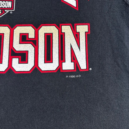 1996 Vintage Harley-Davidson "Bar & Shield Collegiate Logo" tee - Size L