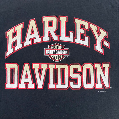 1996 Vintage Harley-Davidson "Bar & Shield Collegiate Logo" tee - Size L