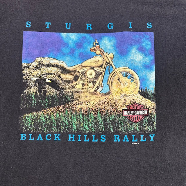1996 Vintage Harley Davidson "Sturgis Black Hills Rally" tee - Size L