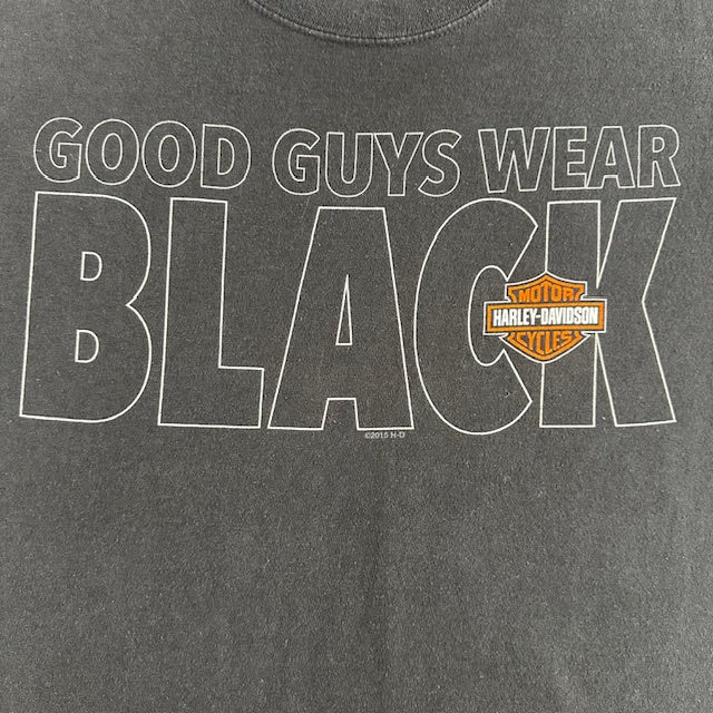 2014 Harley Davidson "Good Guys Wear Black" tee - Size L