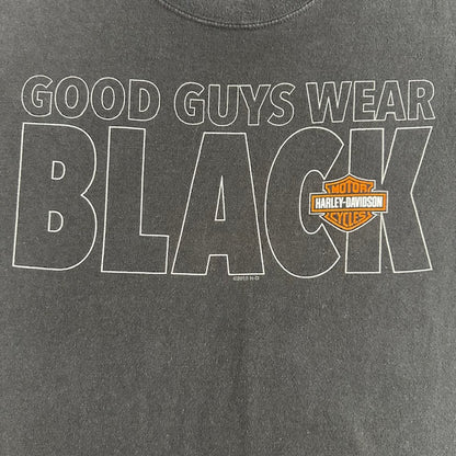 2014 Harley Davidson "Good Guys Wear Black" tee - Size L