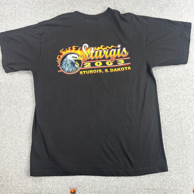 2003 Sturgis "Feel the Wind" tee - Size L