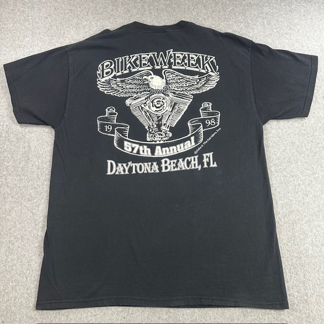 1998 Vintage Daytona Bike Week "57th Annual" tee - Size XL