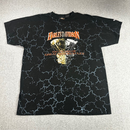 2003 Harley Davidson "100th Anniversary Lightning" tee - Size L