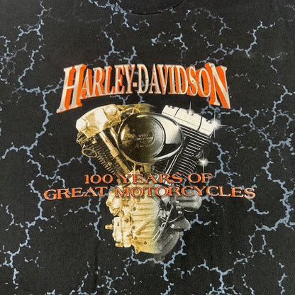 2003 Harley Davidson "100th Anniversary Lightning" tee - Size L
