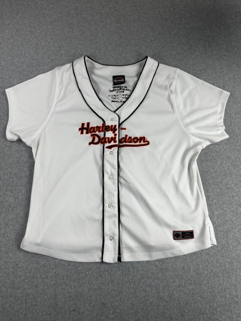 2000's Harley Davidson "Petersburg Baseball Style" jersey - Size 1w