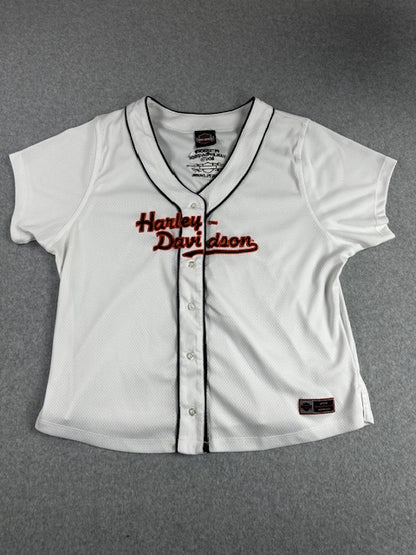 2000's Harley Davidson "Petersburg Baseball Style" jersey - Size 1w