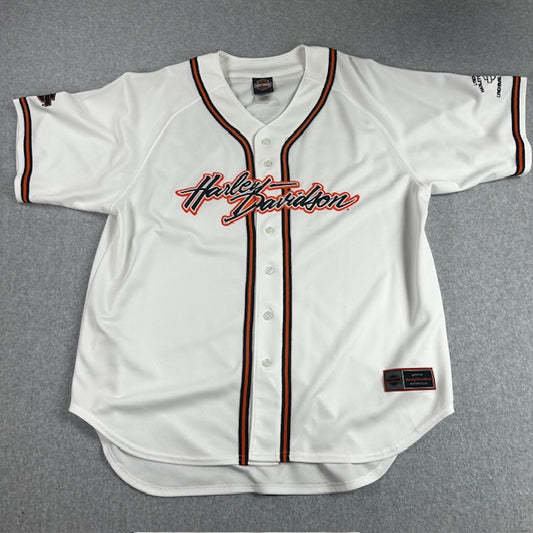 2000's Harley Davidson "Lynchburg Baseball Style'' jersey - Size XL