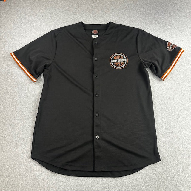 2000's Harley Davidson "Baseball Style" jersey - Size XL