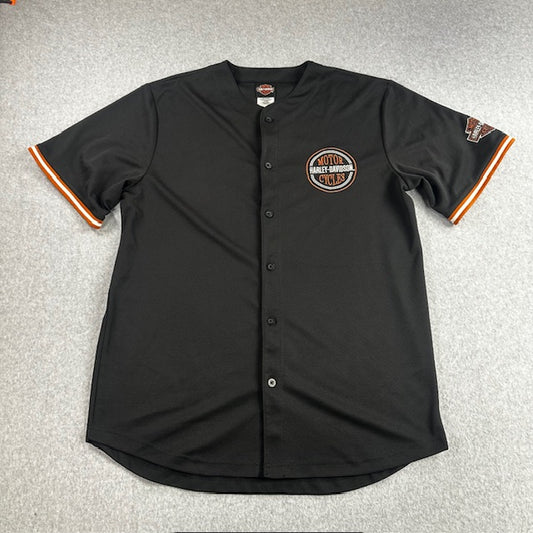 2000's Harley Davidson "Baseball Style" jersey - Size XL