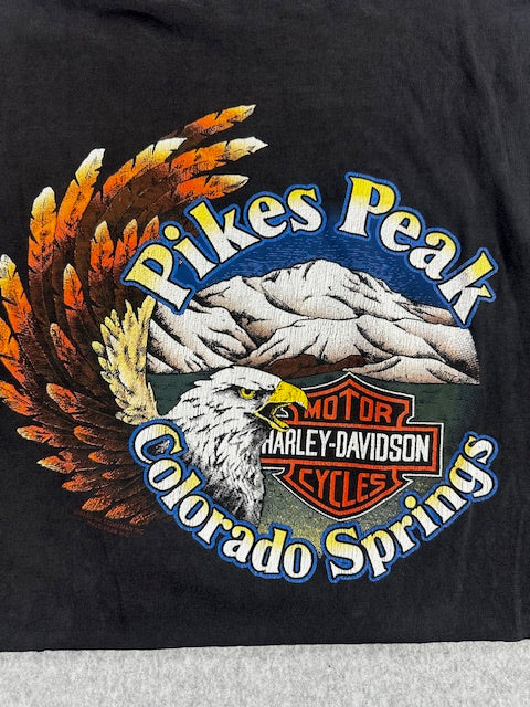 1992 Vintage Harley Davidson "Bald Eagle" crop top - READ DESC.