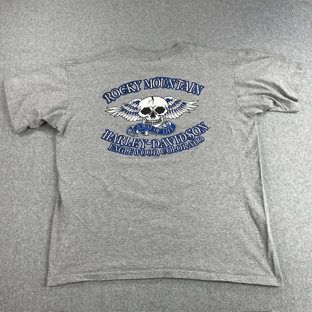 1995 Vintage Harley Davidson "Ride American" tee - READ DESC.