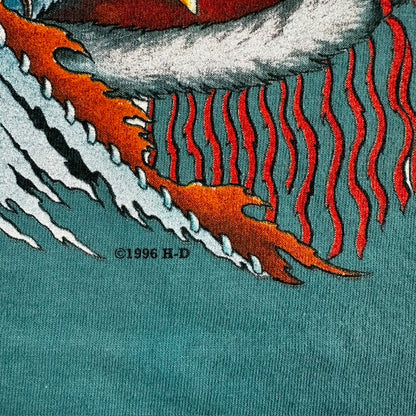 1996 Vintage Harley Davidson "Wolf & Eagle Dreamcatcher" tee - Size L