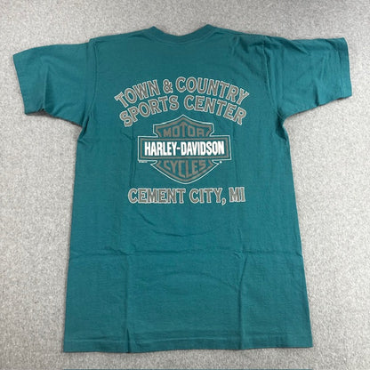 1996 Vintage Harley Davidson "Wolf & Eagle Dreamcatcher" tee - Size L