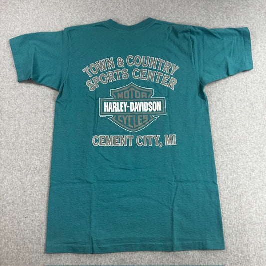 1996 Vintage Harley Davidson "Wolf & Eagle Dreamcatcher" tee - Size L