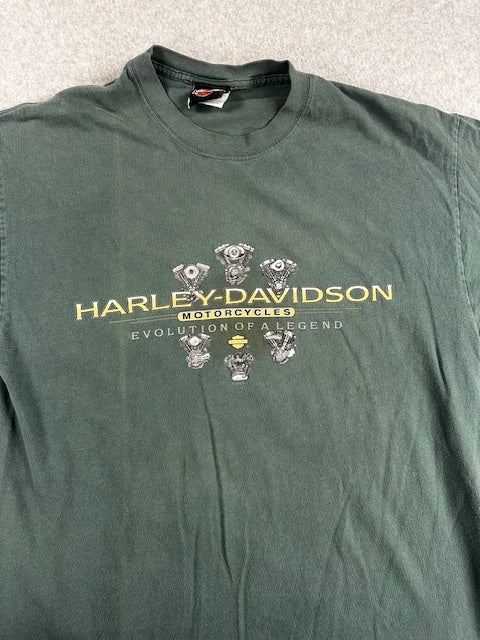 2002 Harley Davidson "Evolution of a Legend" tee - Size L