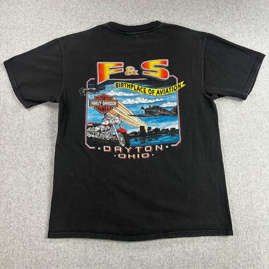 1992 Vintage Harley Davidson "Rules the Road" tee - Size L