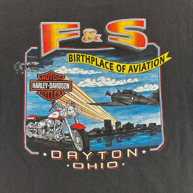 1992 Vintage Harley Davidson "Rules the Road" tee - Size L