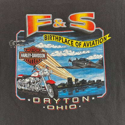 1992 Vintage Harley Davidson "Rules the Road" tee - Size L