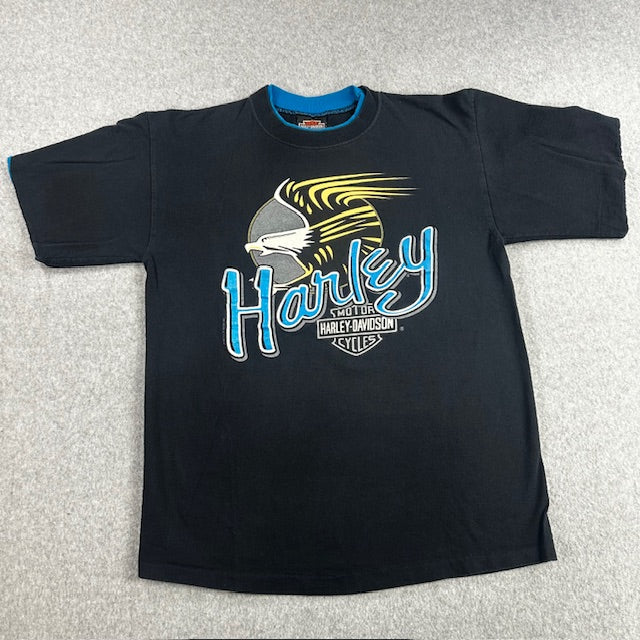 1992 Vintage Harley Davidson "Eagle Swoosh" tee - Size L
