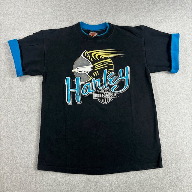 1992 Vintage Harley Davidson "Eagle Swoosh" tee - Size L