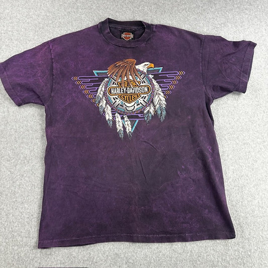 1992 Vintage Harley Davidson "Dreamcatcher Eagle" tee - Size L