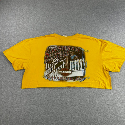 2011 Harley Davidson "Savannah GA" crop top - READ DESC.